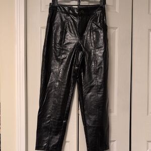 a new day Faux Leather Black Pants